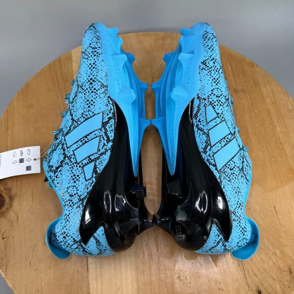Adidas Adizero Electric 2 Exotic Speed Mens Size 12.5 Cyan Black Football Cleats - Picture 6 of 9